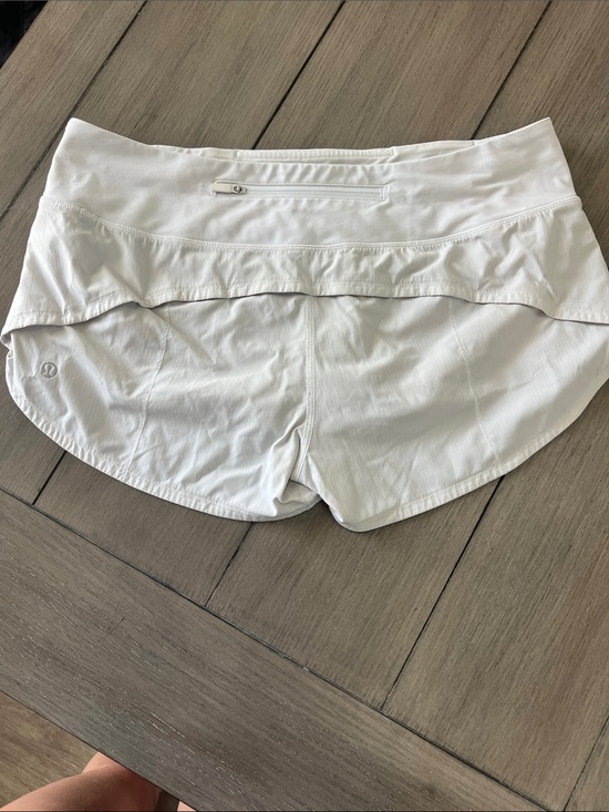 lululemon athletica Pants - White Lululemon Running Shorts - Size 8